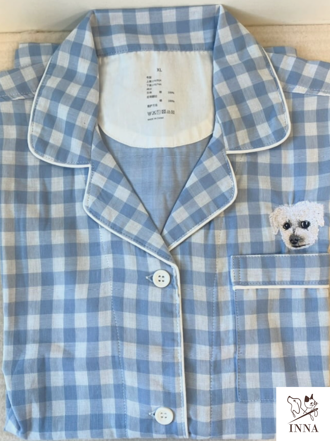 Pajamas|Cotton and linen short-sleeved pajamas