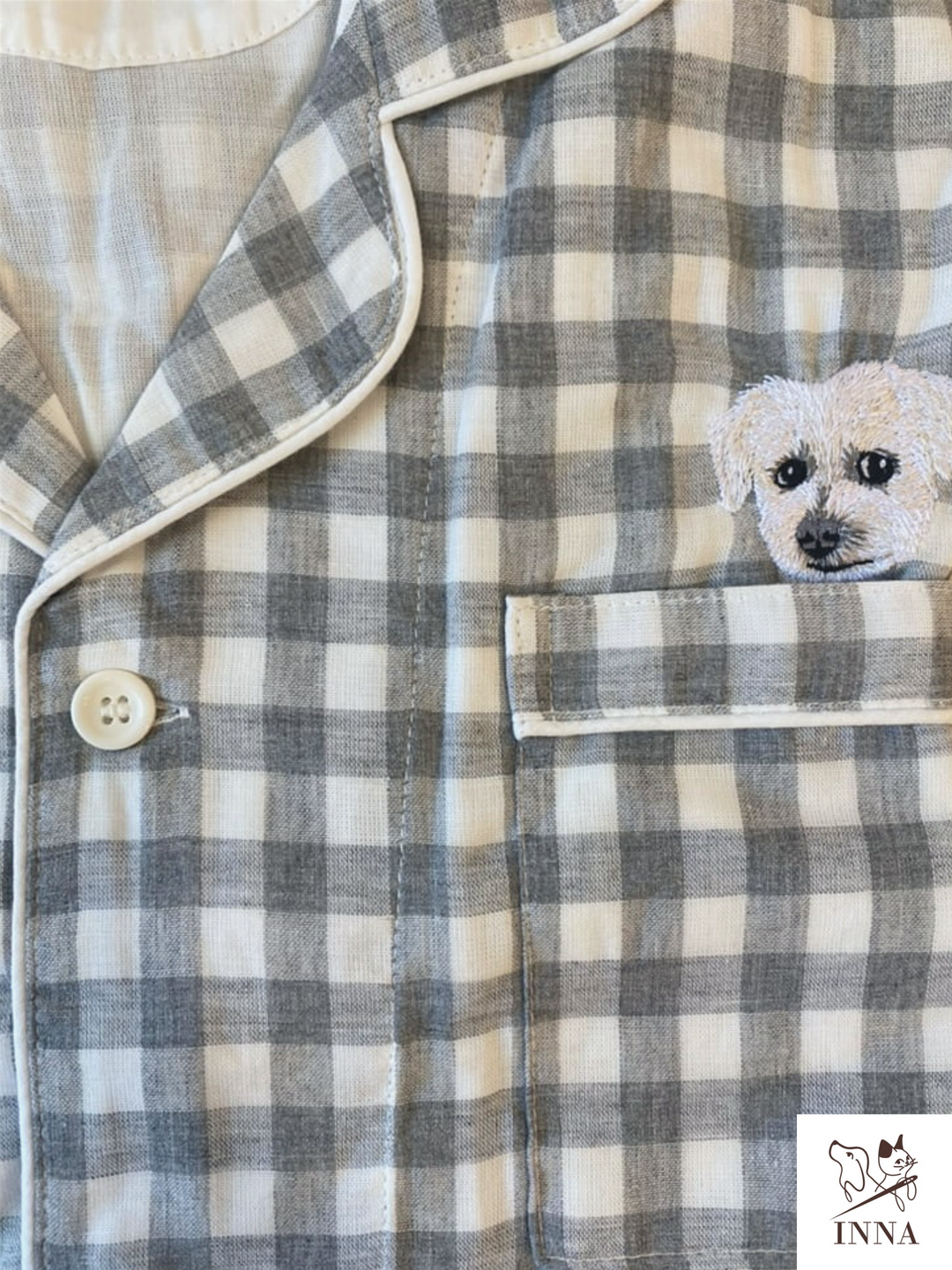 Pajamas|Cotton and linen short-sleeved pajamas