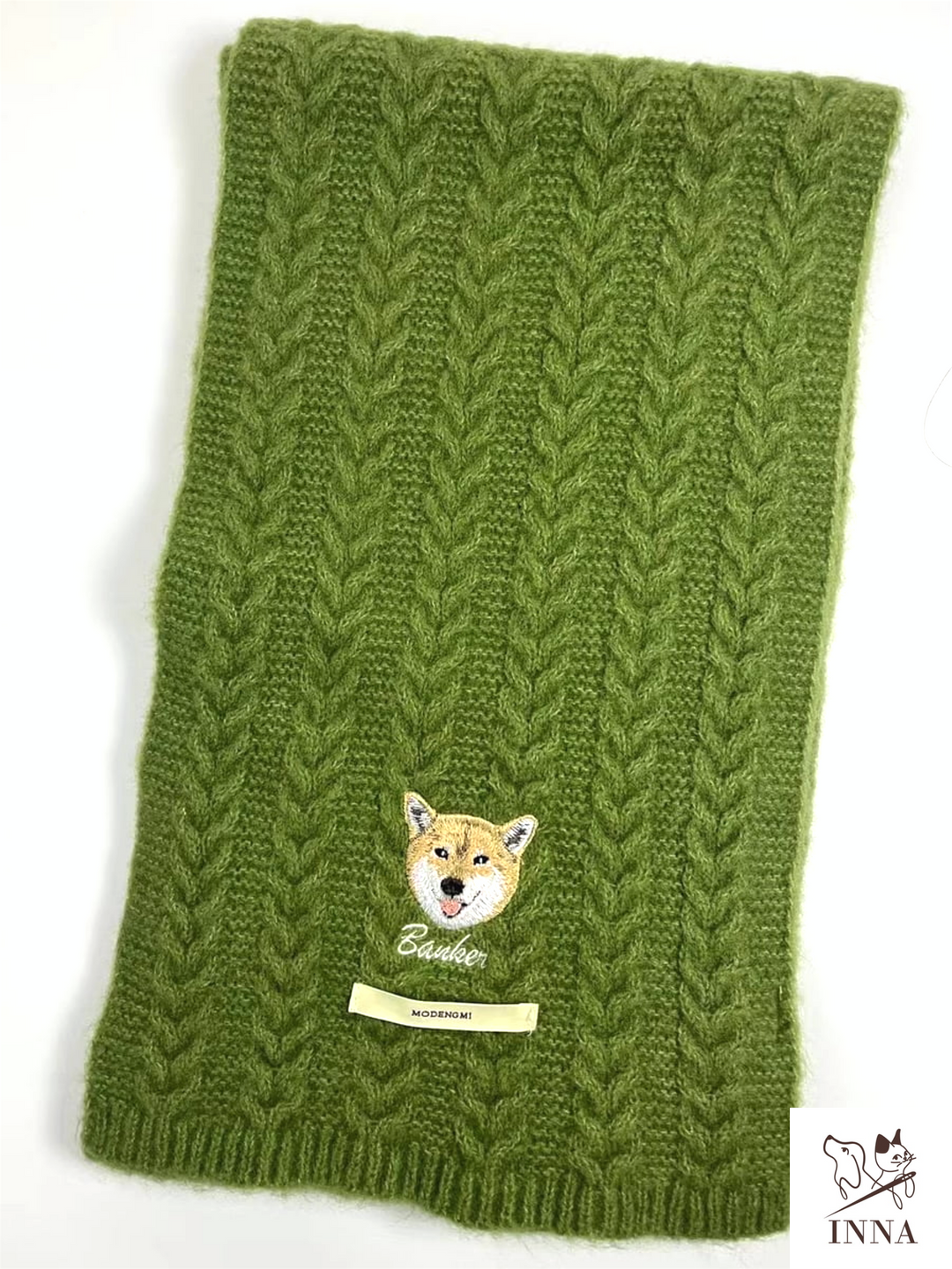 Scarf|Twisted wool scarf