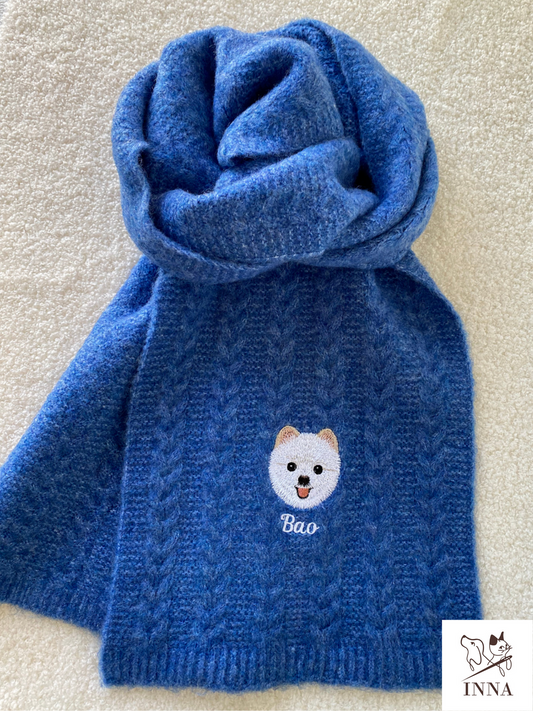 圍巾｜麻花羊毛圍巾