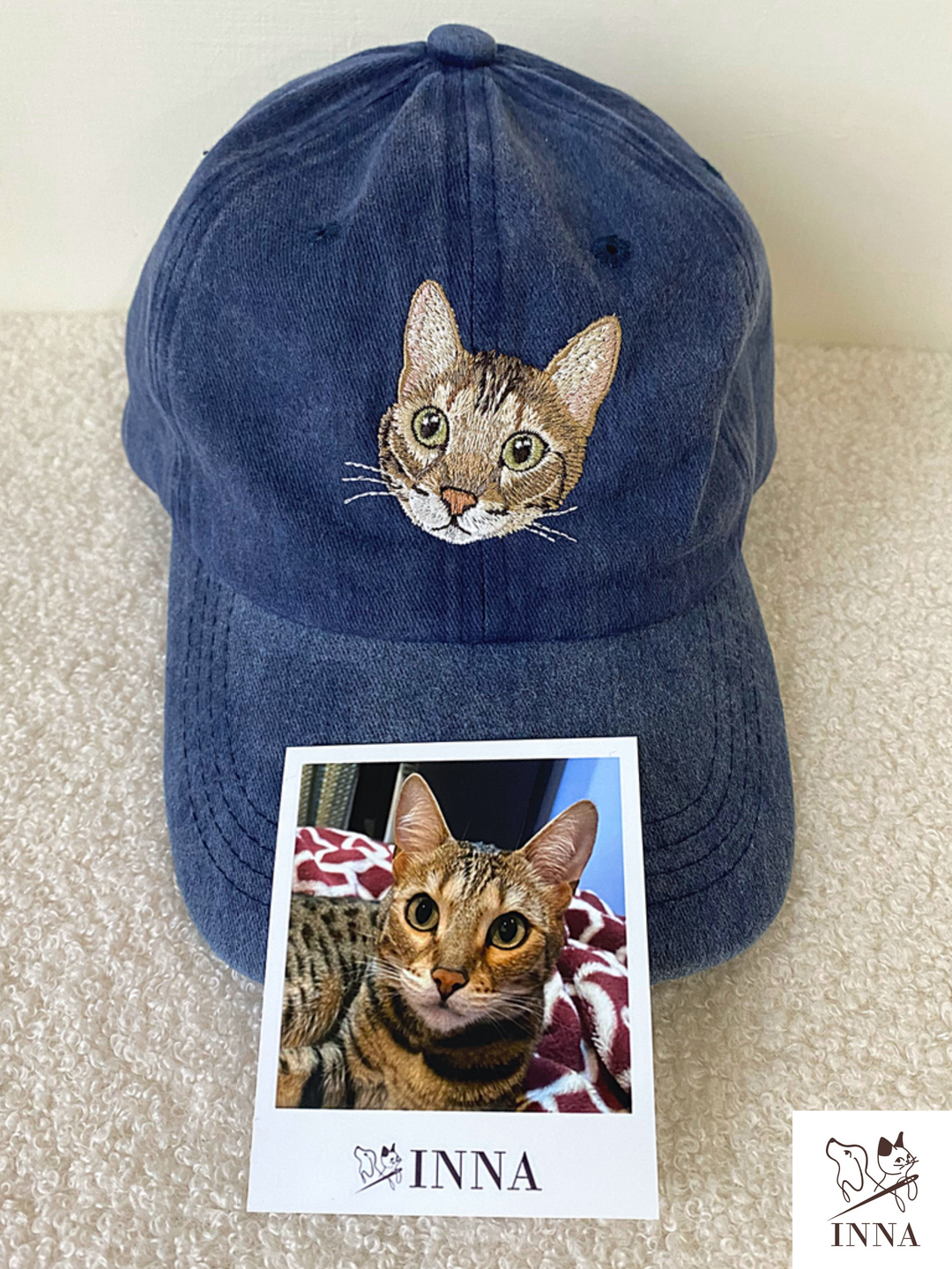 Hats｜Washed caps – INNA 客製化寵物刺繡